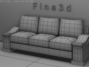 01multiplayer sofa011 Model 3D