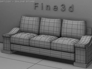 01multiplayer sofa011 3D Model