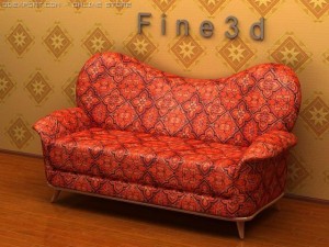 01multiplayer sofa013 Model 3D