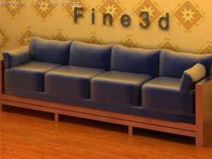 01मल्टीप्लेयर सोफा016 3D मॉडल