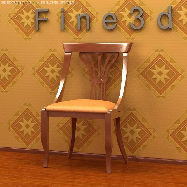 antique02chair0a38 Model 3D .c4d .max .obj .3ds .fbx .stl .blend 