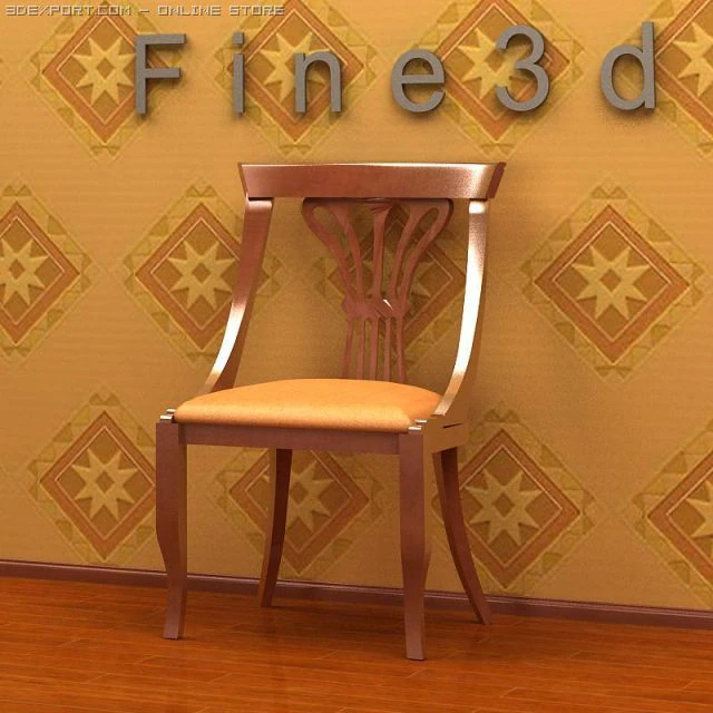 antique02chair0a38 3D Model .c4d .max .obj .3ds .fbx .stl .blend 