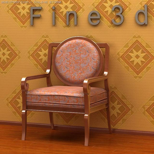antique02chair0a39 Model 3D .c4d .max .obj .3ds .fbx .stl .blend 