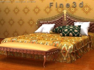 antique03beda001 3D मॉडल
