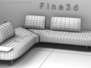 01multiplayer sofa020 Model 3D