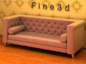 01многопользовательский диван022 3D Модель