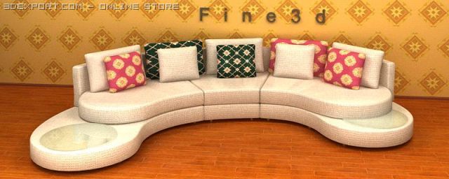 01multiplayer sofa023 3D-Modell .c4d .max .obj .3ds .fbx .stl .blend 