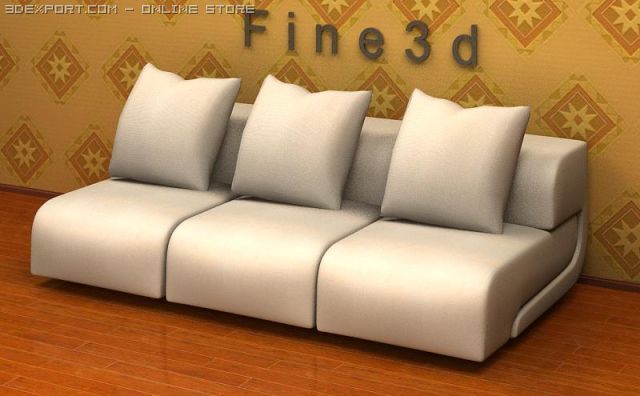 01multiplayer sofa026 3D Модель .c4d .max .obj .3ds .fbx .stl .blend 