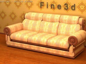 antique01multiplayersofa028 3D मॉडल