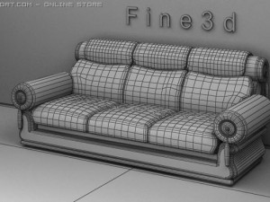 antique01multiplayersofa028 Modelo 3D