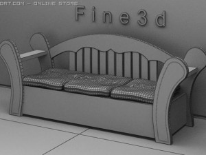 antique01multiplayersofa029 3D Model