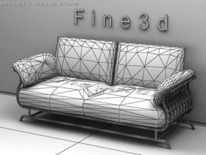 antique01multiplayersafa035 3D Model