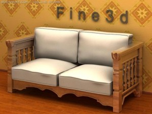 antique01multiplayersofa037 3D मॉडल