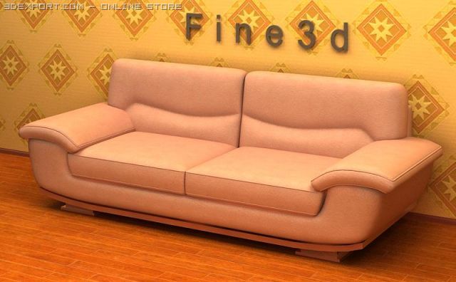 01multiplayer sofa040 3D Модель .c4d .max .obj .3ds .fbx .stl .blend 