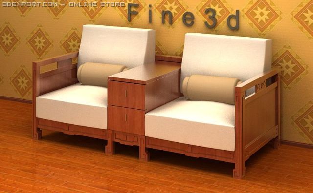 antique01multiplaye sofa042 3D मॉडल .c4d .max .obj .3ds .fbx .stl .blend 