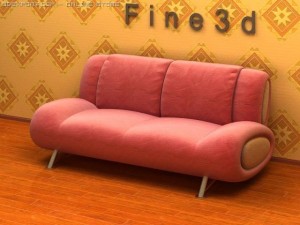 01multiplayer sofa043 Model 3D