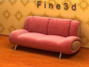 01canap&eacute; multijoueur043 Modèle 3D