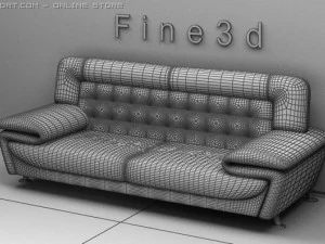 01मल्टीप्लेयर सोफा044 3D मॉडल