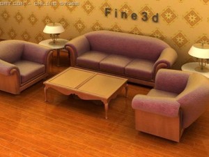 04combination sofa002 3D 모델