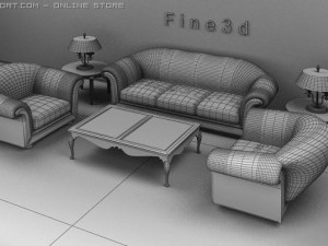 04combination sofa002 3Dモデル