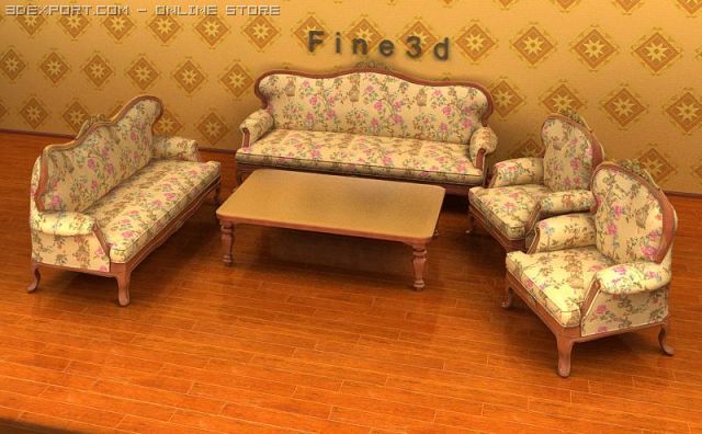 04combination sofa004 3Dモデル .c4d .max .obj .3ds .fbx .stl .blend 