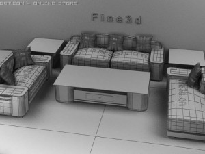 04combination sofa005 Modelo 3D
