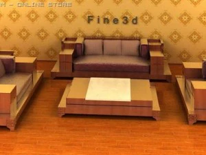 antique04combination sofa007 3D Model