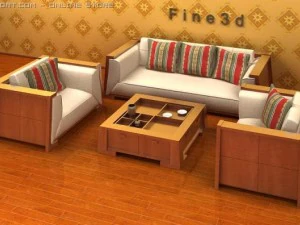 古董04组合沙发008 3D 模型