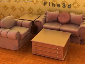 04combination sofa009 3Dモデル