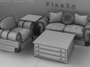 04combination sofa009 3D Model