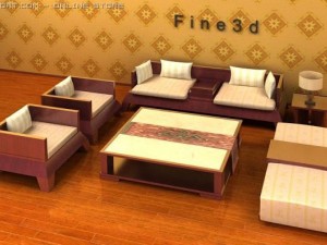 antique04combination sofa010 3Dモデル
