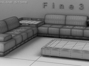 04combination sofa011 3D 模型