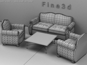 04combination sofa012 Modelo 3D