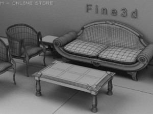 04combination sofa013 Model 3D