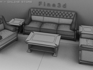 04combination sofa015 3Dモデル