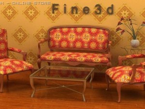 04combination sofa016 3D 模型