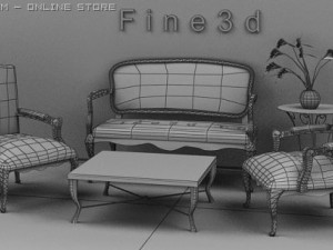 04combination sofa016 3D 模型