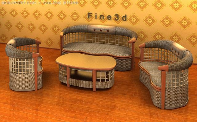 04combination sofa018 3Dモデル .c4d .max .obj .3ds .fbx .stl .blend 