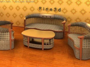 04sof&aacute; combinado018 Modelo 3D