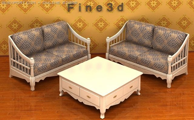 04combination sofa021 Model 3D .c4d .max .obj .3ds .fbx .stl .blend 