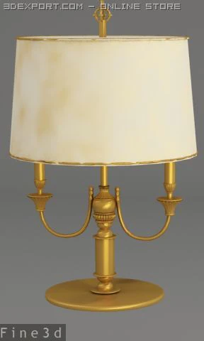011table lamp0a2 3D Model .c4d .max .obj .3ds .fbx .stl .blend