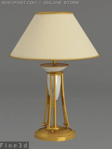 011table lamp0a6 3D Model .c4d .max .obj .3ds .fbx .stl .blend 
