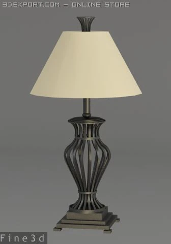 011table lamp0a14 3D Model .c4d .max .obj .3ds .fbx .stl .blend