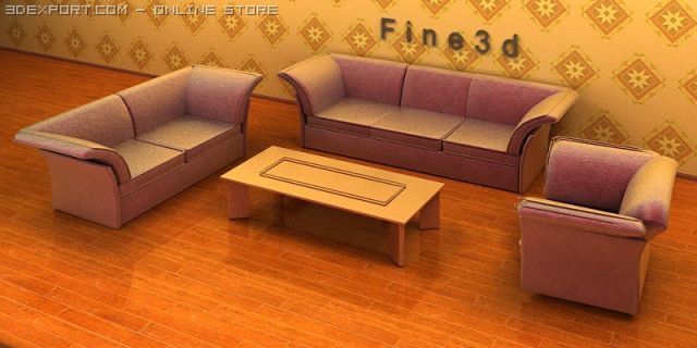 04combination sofa025 Modelo 3D .c4d .max .obj .3ds .fbx .stl .blend 