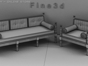 04combination sofa026 3D Model