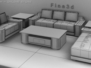 04combination sofa027 Modelo 3D