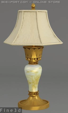 011table lamp0a16 3D Model .c4d .max .obj .3ds .fbx .stl .blend 