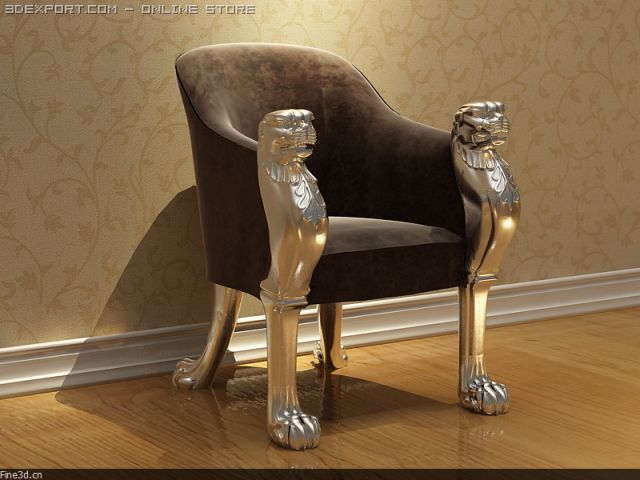 02chair 0a40 Model 3D .c4d .max .obj .3ds .fbx .stl .blend 