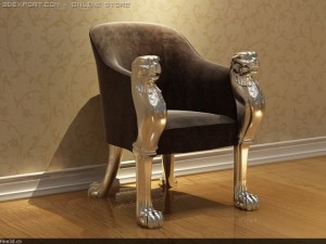 02chair 0a40 3D Модель