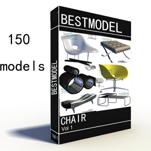 chair vol01150 models 3D Model .c4d .max .obj .3ds .fbx .stl .blend 